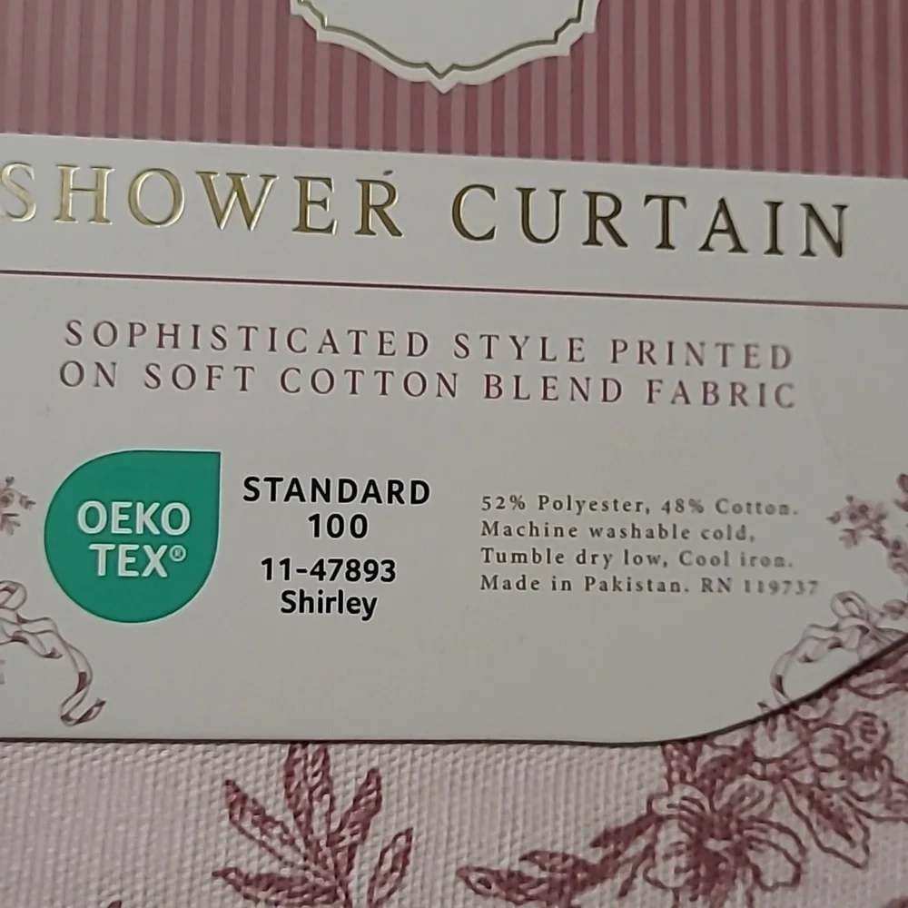 Valeri Bows & Floral Shower Curtain